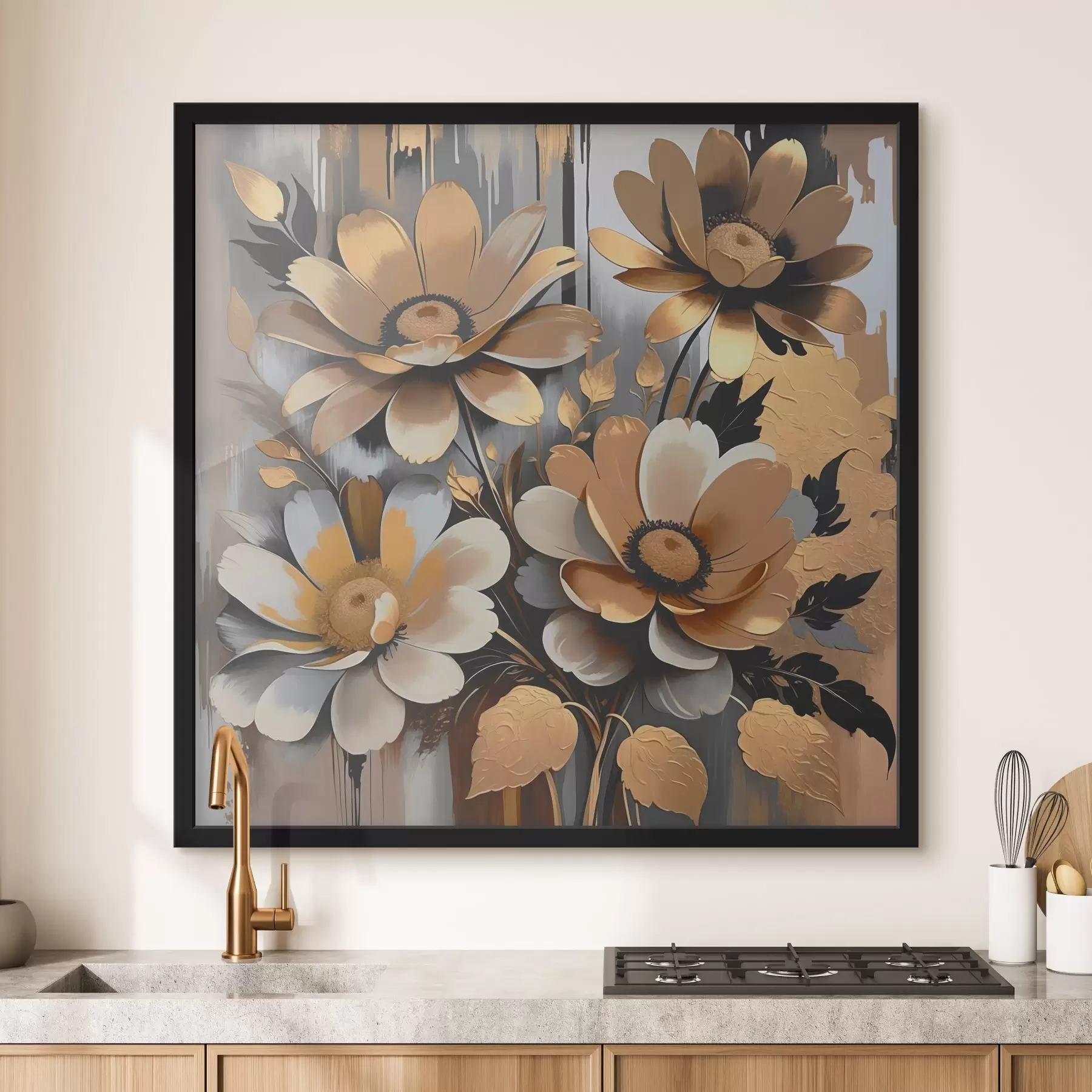Papier peint Fleurs abstraites f39244