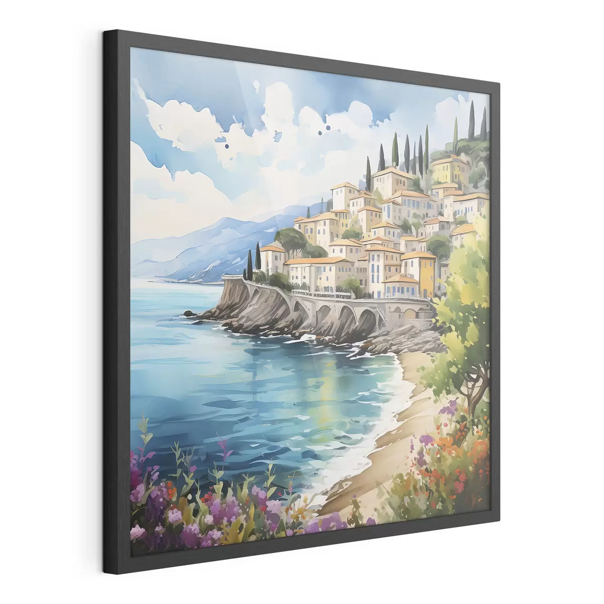 Poster côte pittoresque dans une ville italienne f39298