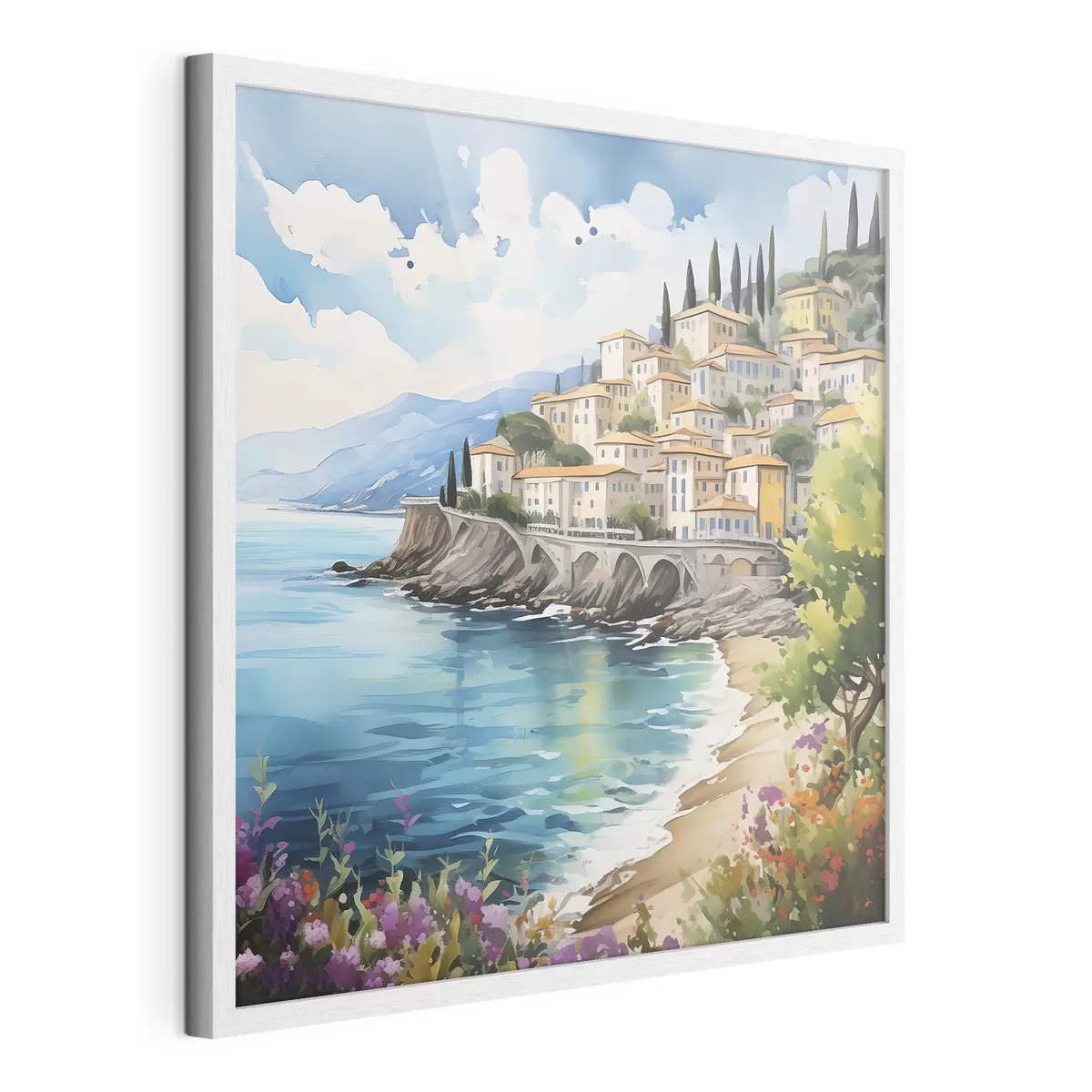 Poster côte pittoresque dans une ville italienne f39298