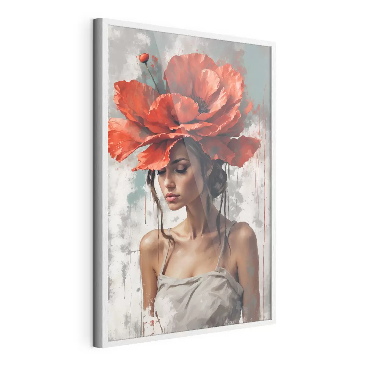Poster Coiffe de coquelicots f39171