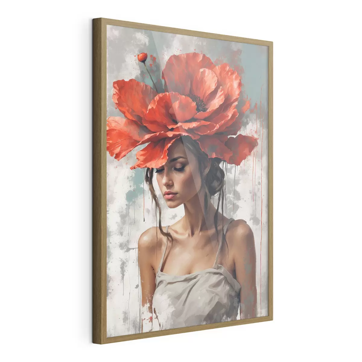 Poster Coiffe de coquelicots f39171