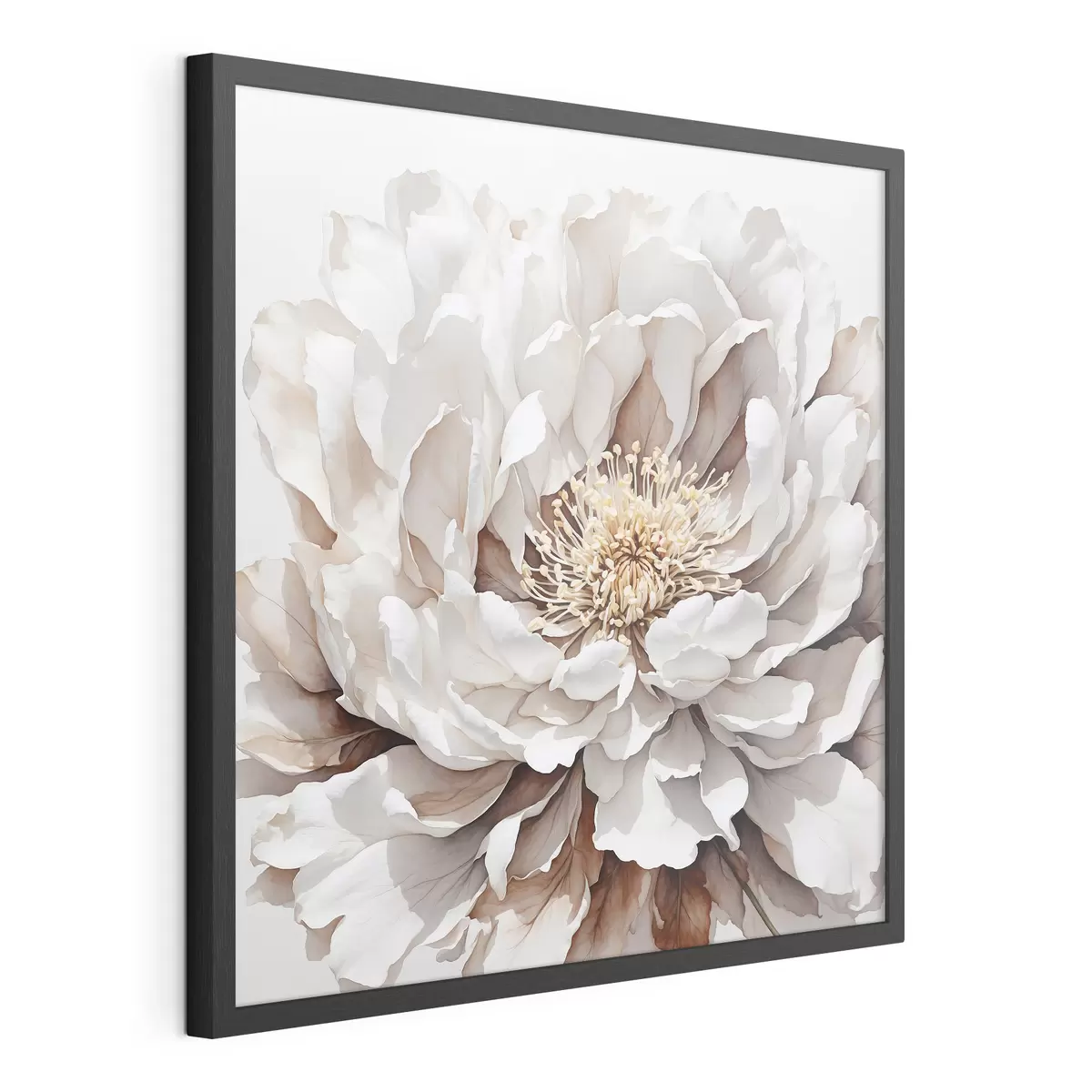 Poster Gros plan sur une fleur blanche f39178