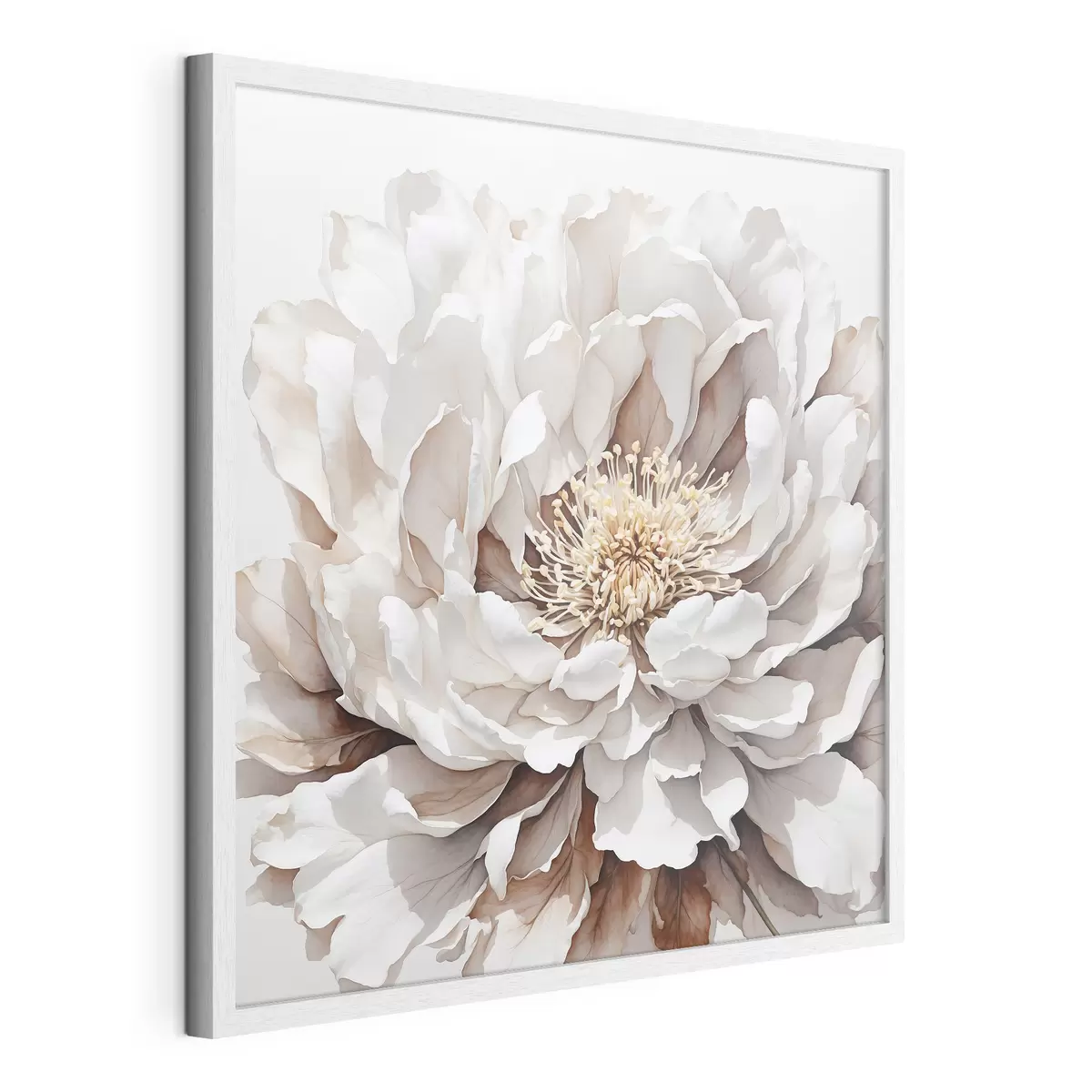 Poster Gros plan sur une fleur blanche f39178