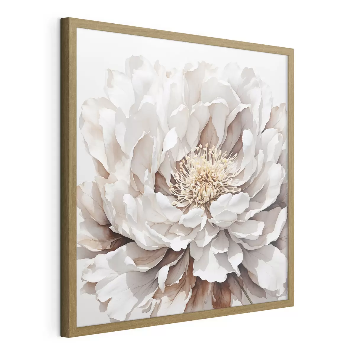 Poster Gros plan sur une fleur blanche f39178