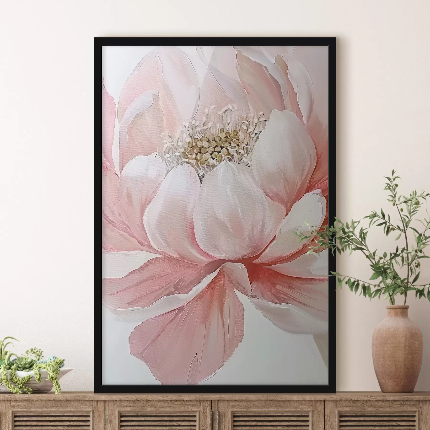 Papier peint Fleur rose f39350