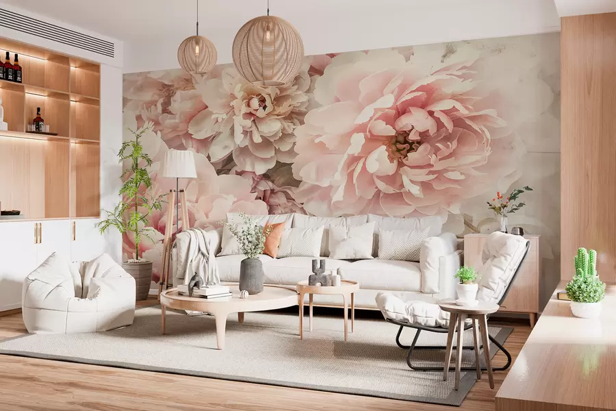 Papier peint Pivoines w01232