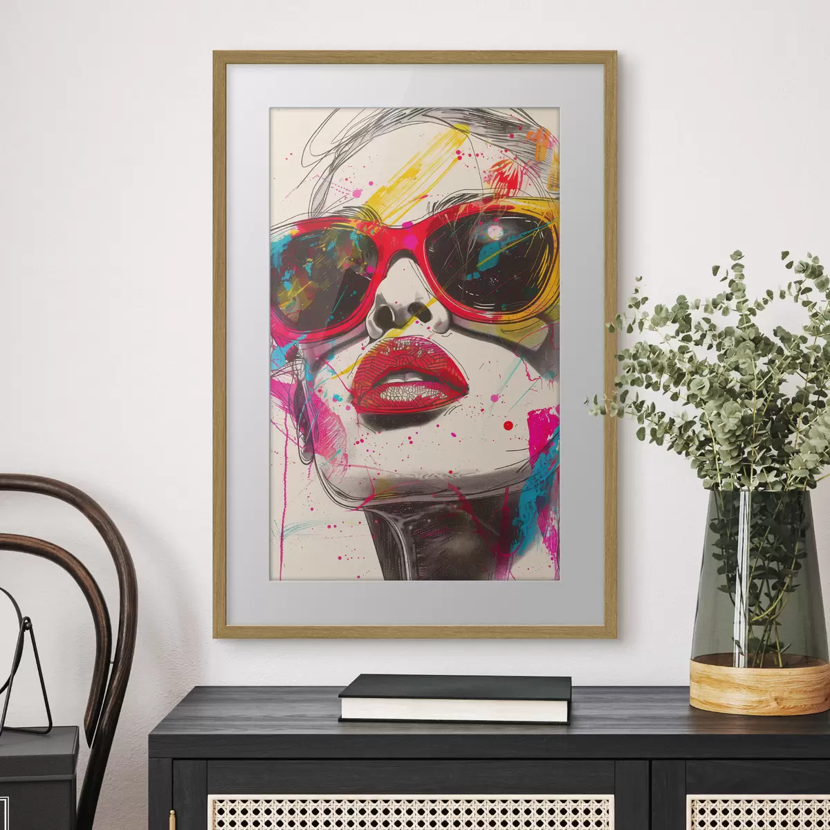 Poster Fille à lunettes f39204