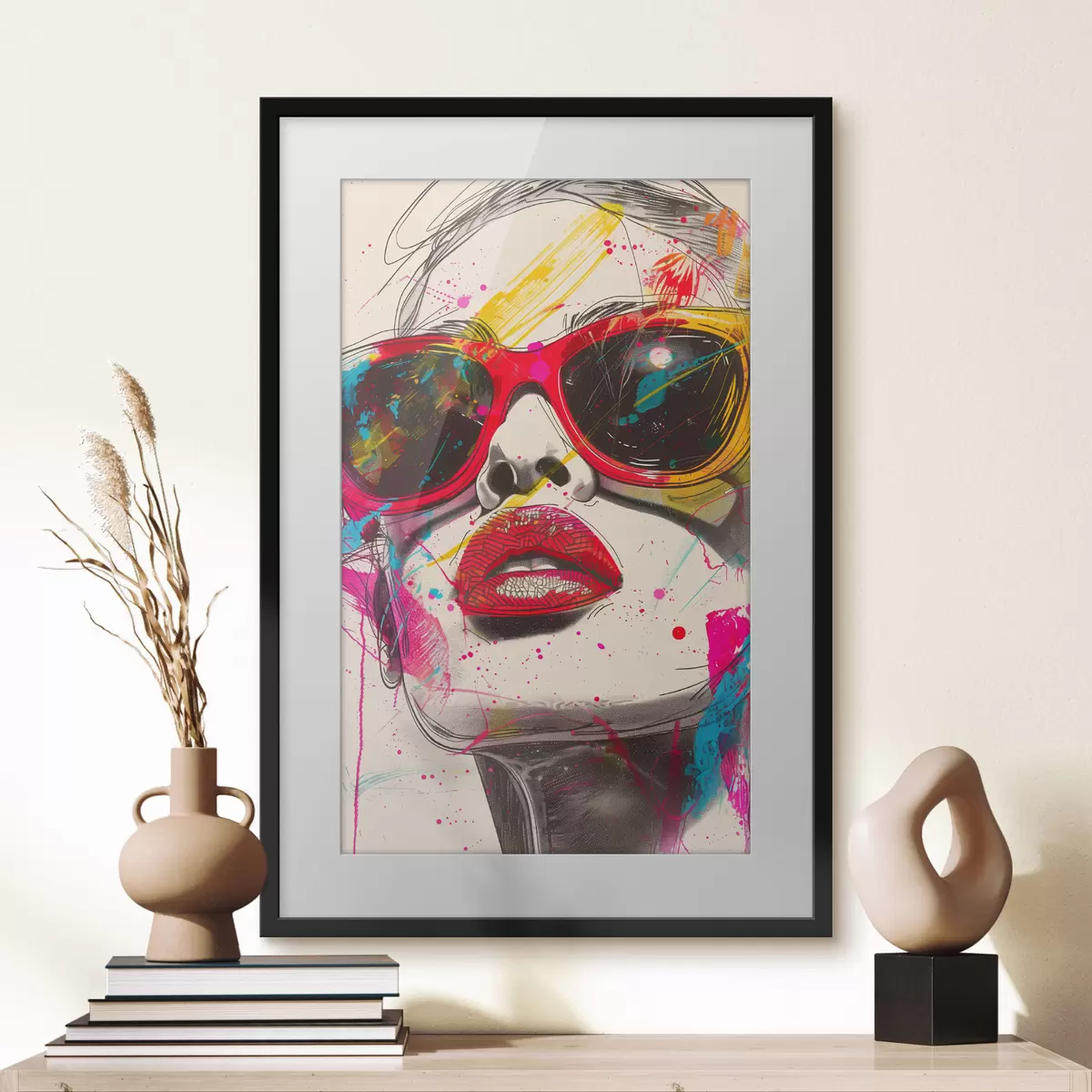 Poster Fille à lunettes f39204