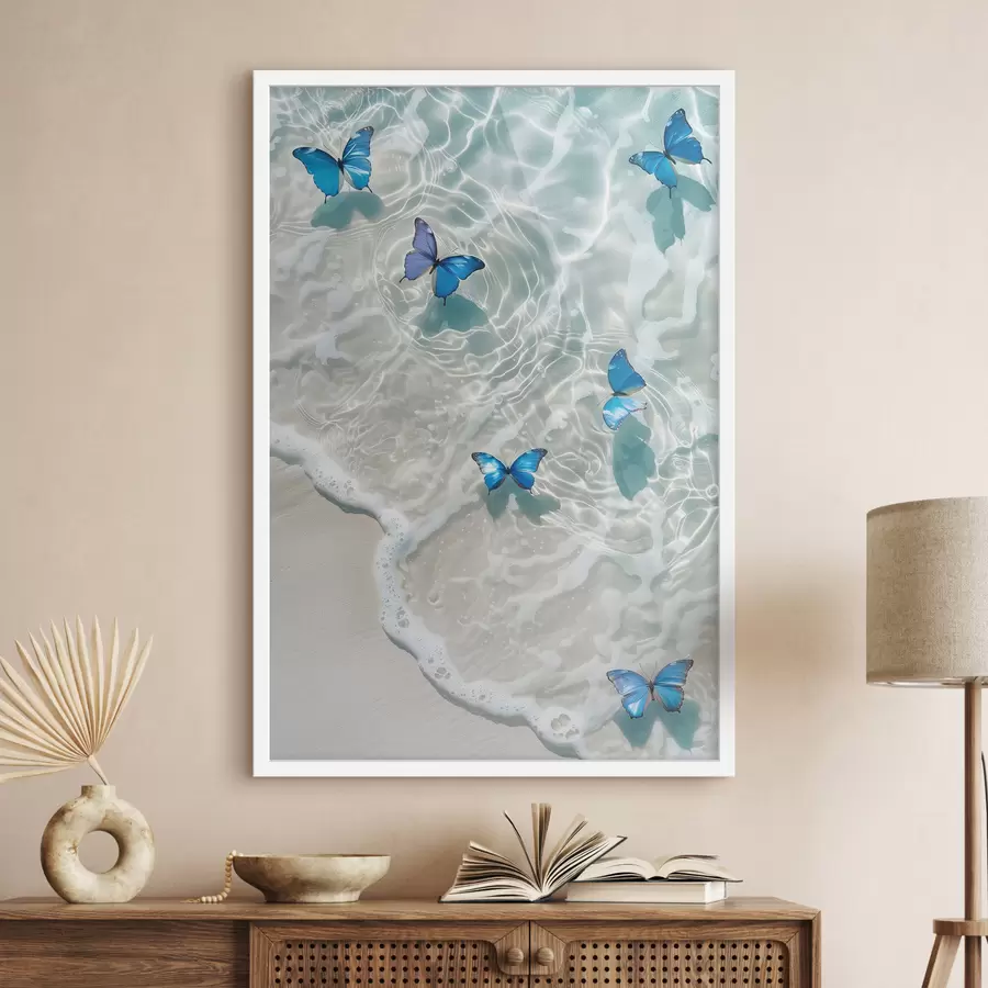 Papier peint Ailes au-dessus de la vague f39228
