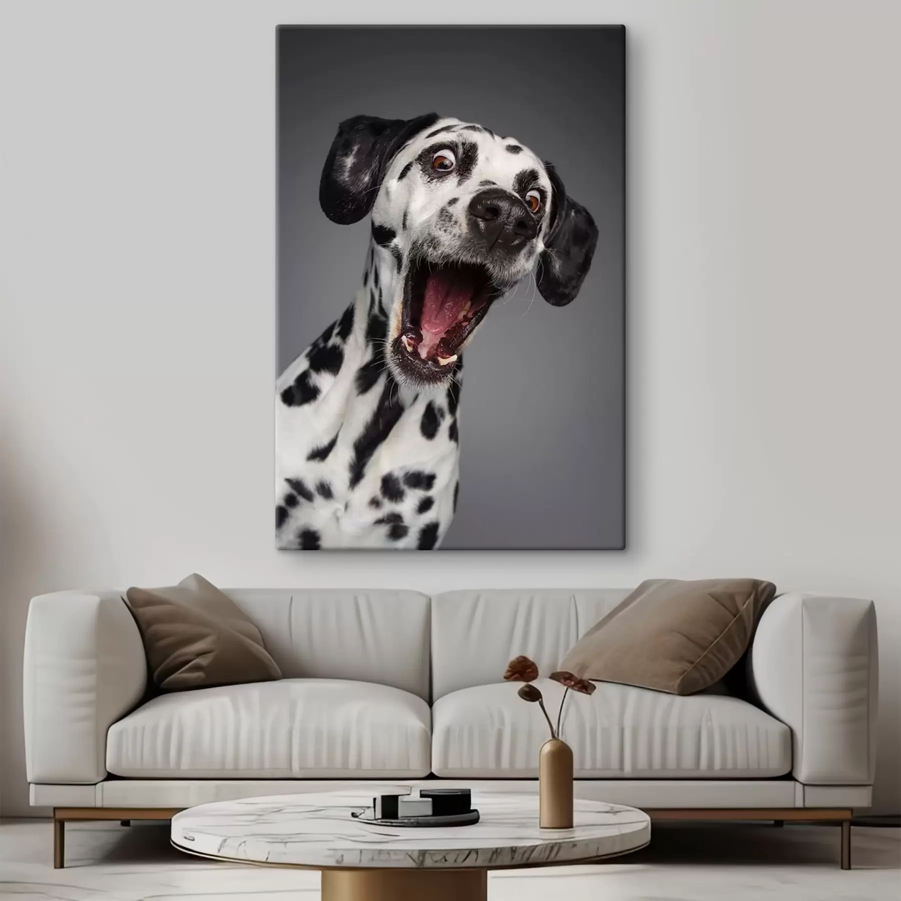 Tableau Un chiot excité prêt à s'amuser ! s37752