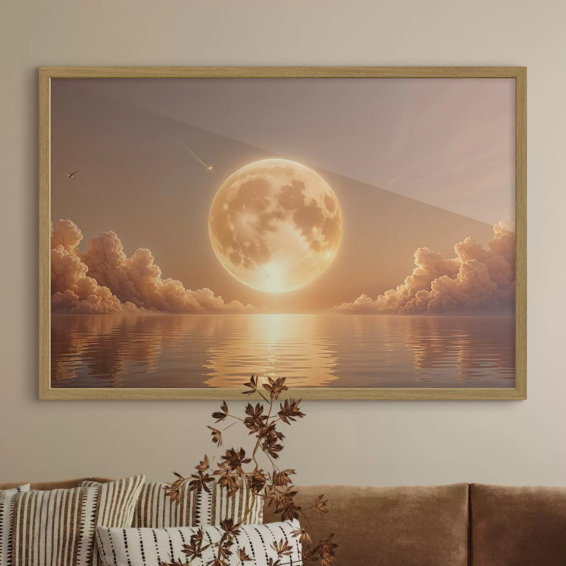 Papier peint Lune et lueur f39403