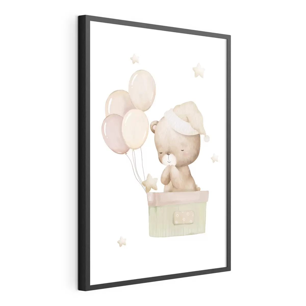 Poster Ourson vole vers les étoiles f37918