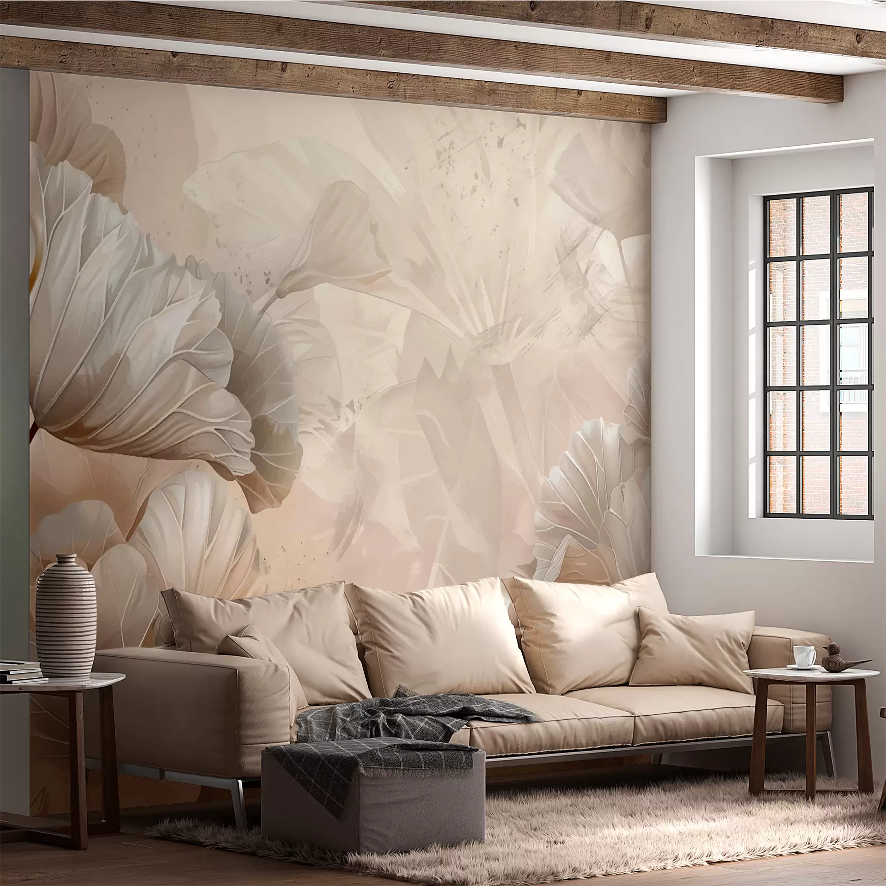 Papier peint Feuilles anciennes w07895