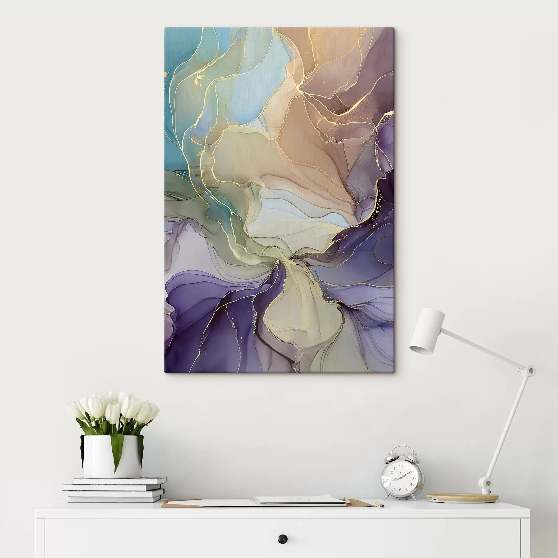 Tableau abstraction avec des couleurs d'alcool s39482