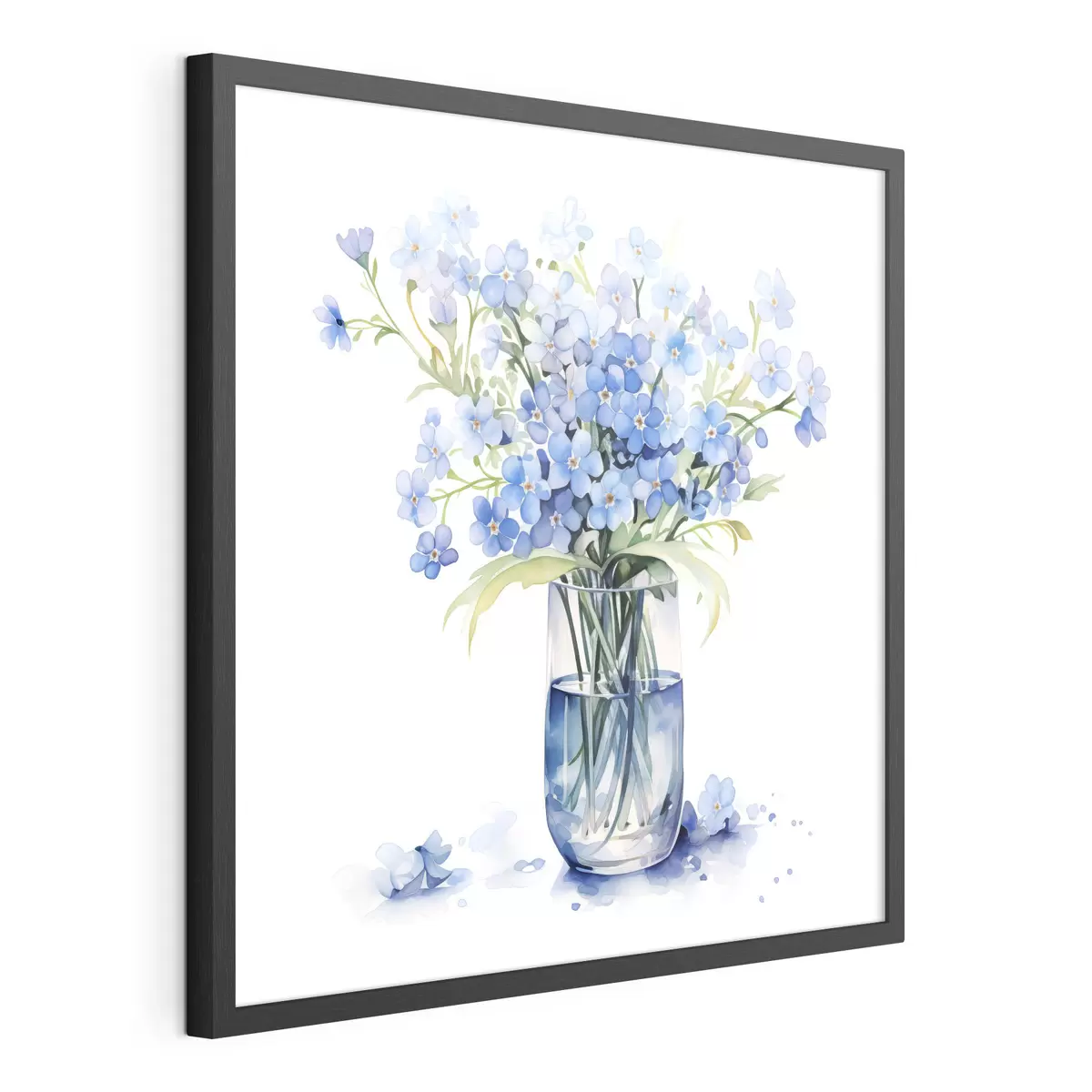 Poster Bouquet bleu de souhaits f39564