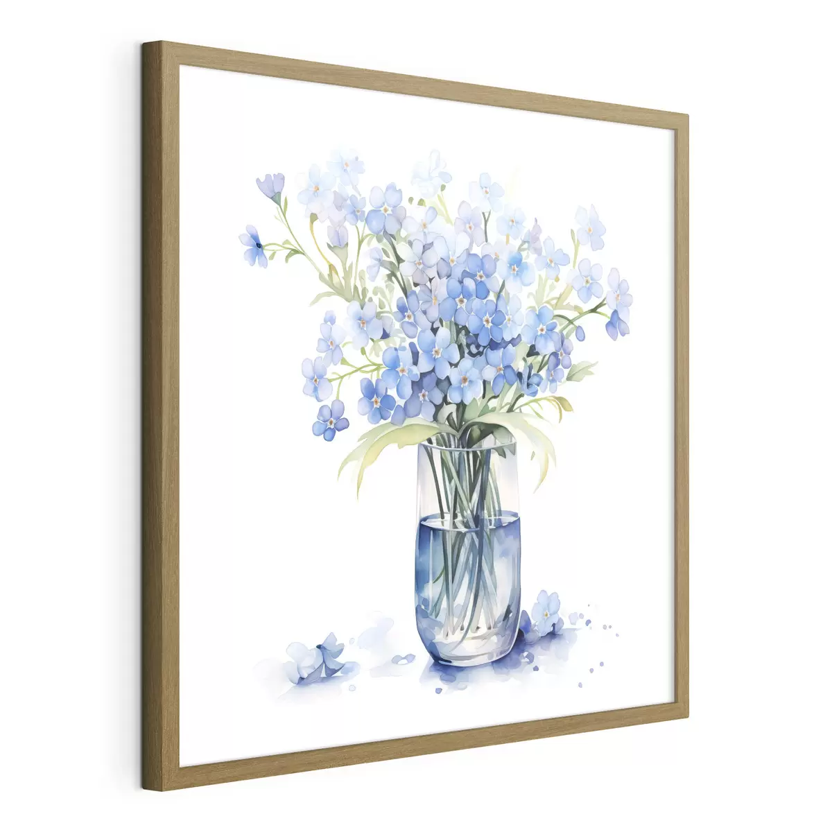 Poster Bouquet bleu de souhaits f39564