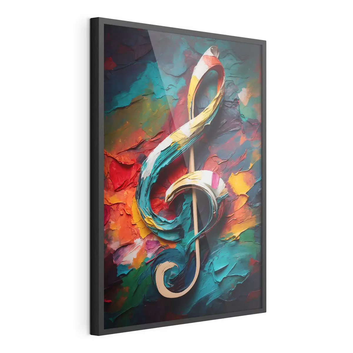 Poster Remarque sur le fond abstrait de l'huile f39373