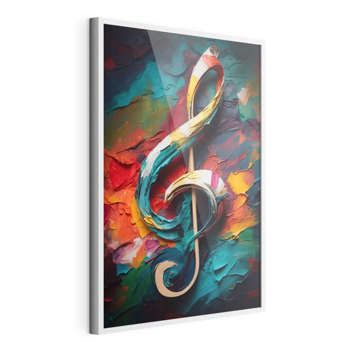 Poster Remarque sur le fond abstrait de l'huile f39373
