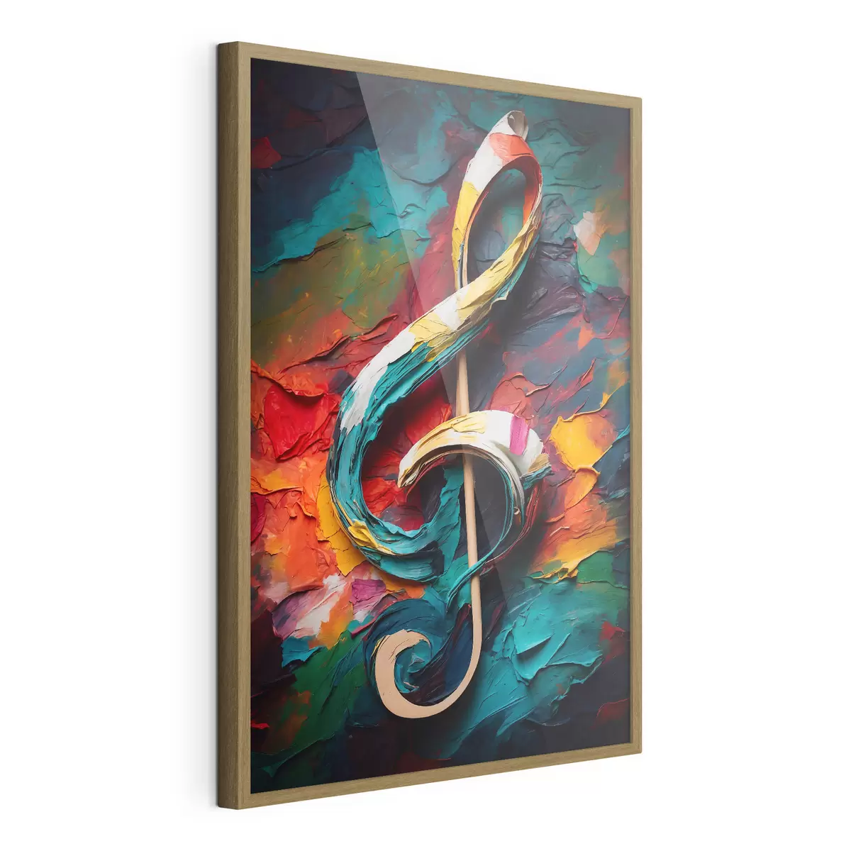 Poster Remarque sur le fond abstrait de l'huile f39373