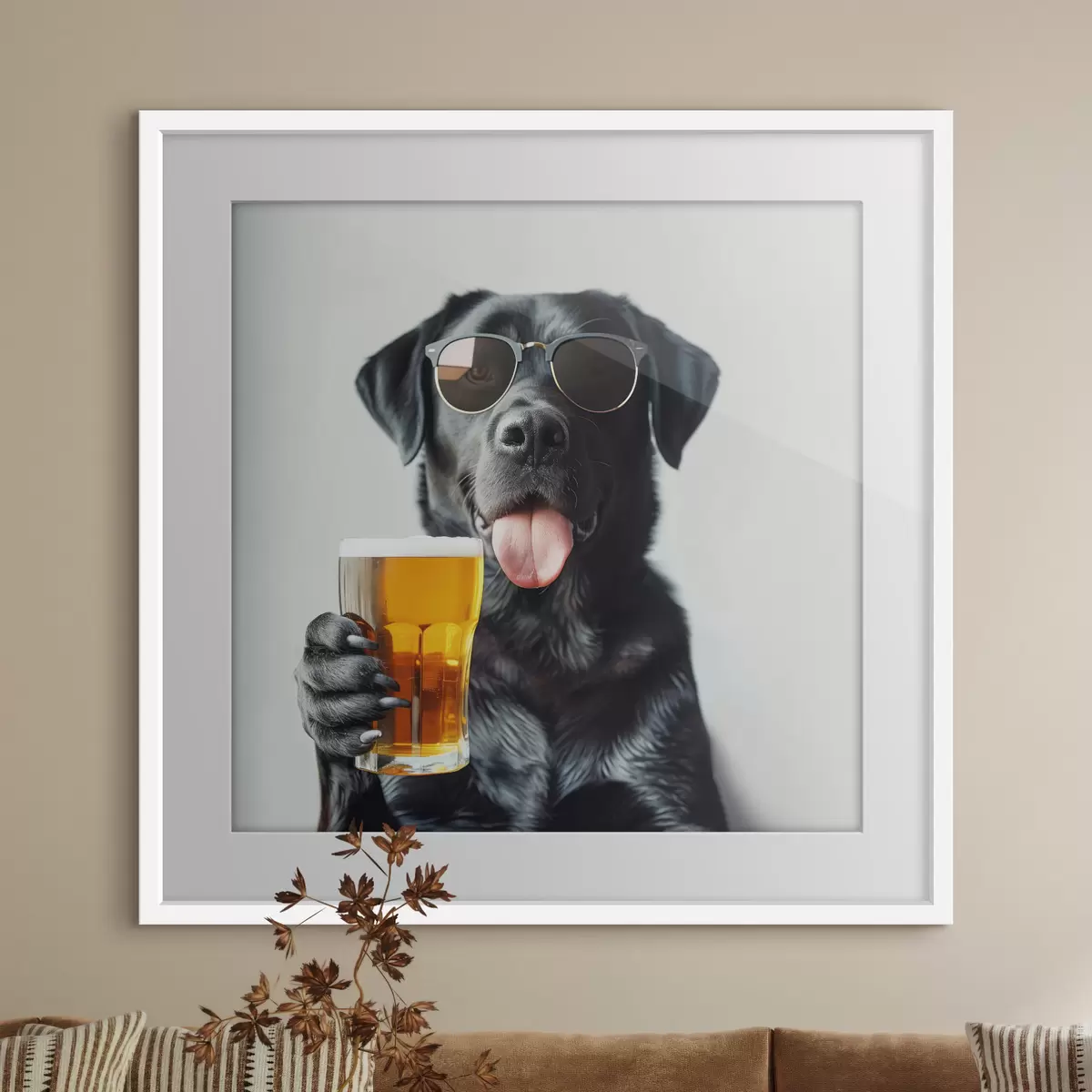 Poster Labrador en congé f39470