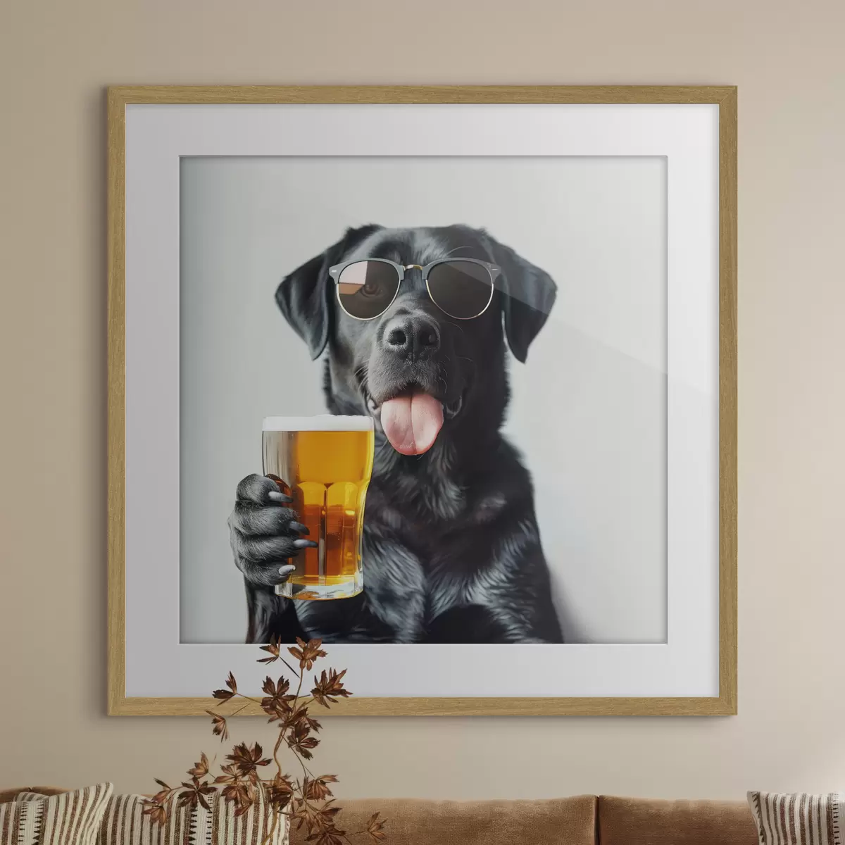 Poster Labrador en congé f39470