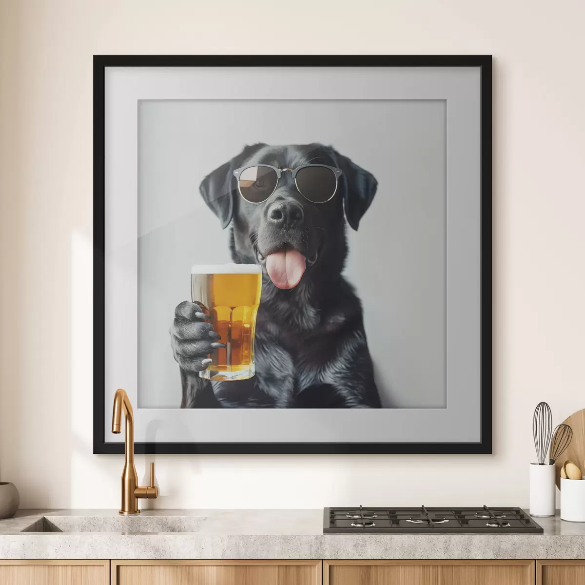 Poster Labrador en congé f39470
