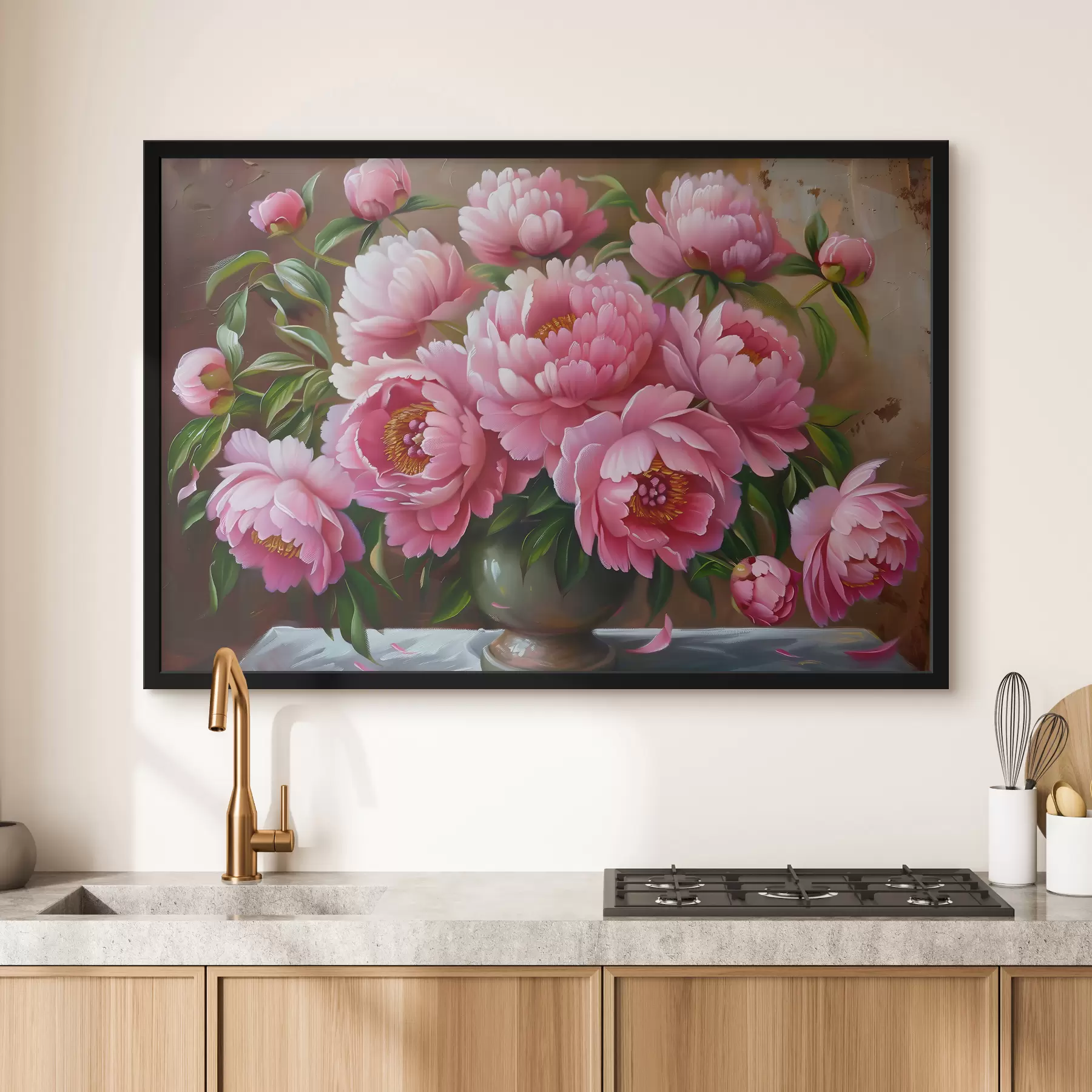 Tableau Pivoines roses dans un vase f39549