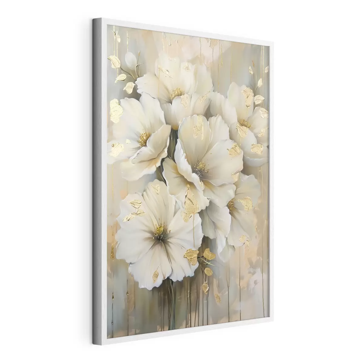 Poster fleurs blanches f39555