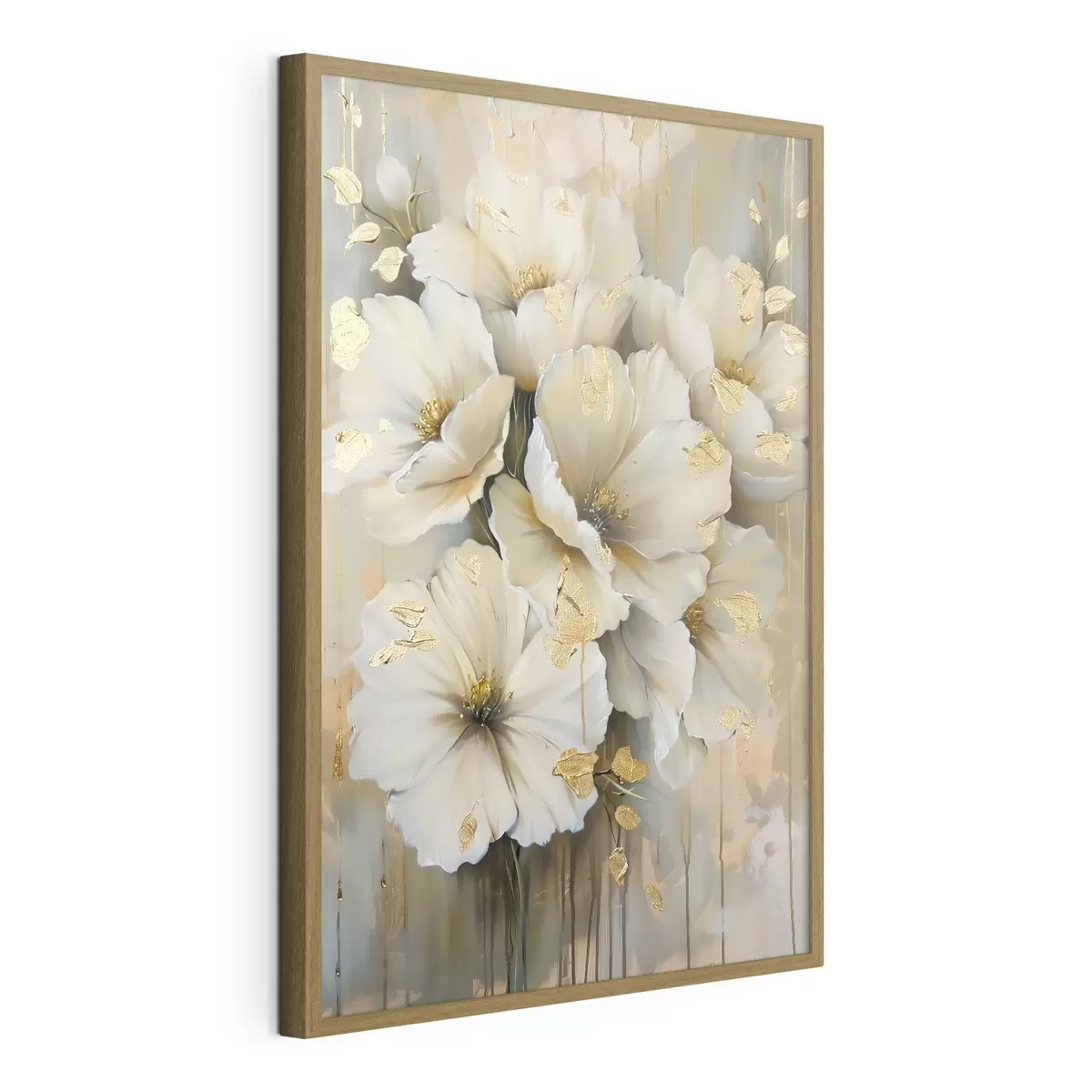 Poster fleurs blanches f39555