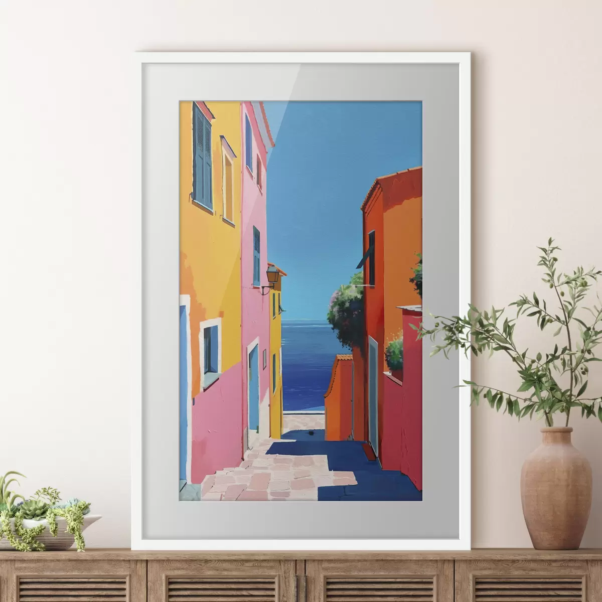 Poster Rue vers la mer f39582
