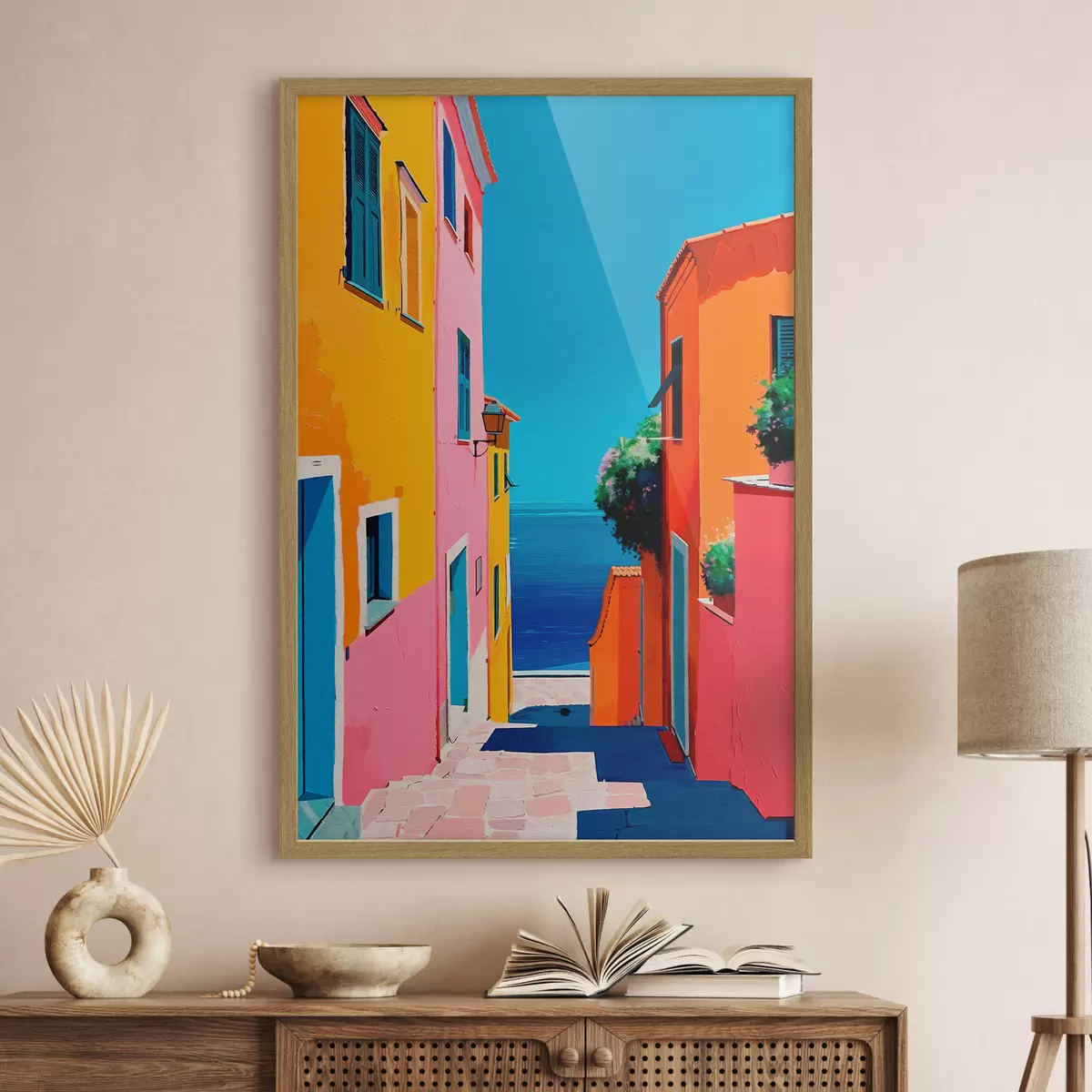 Poster Rue vers la mer f39582