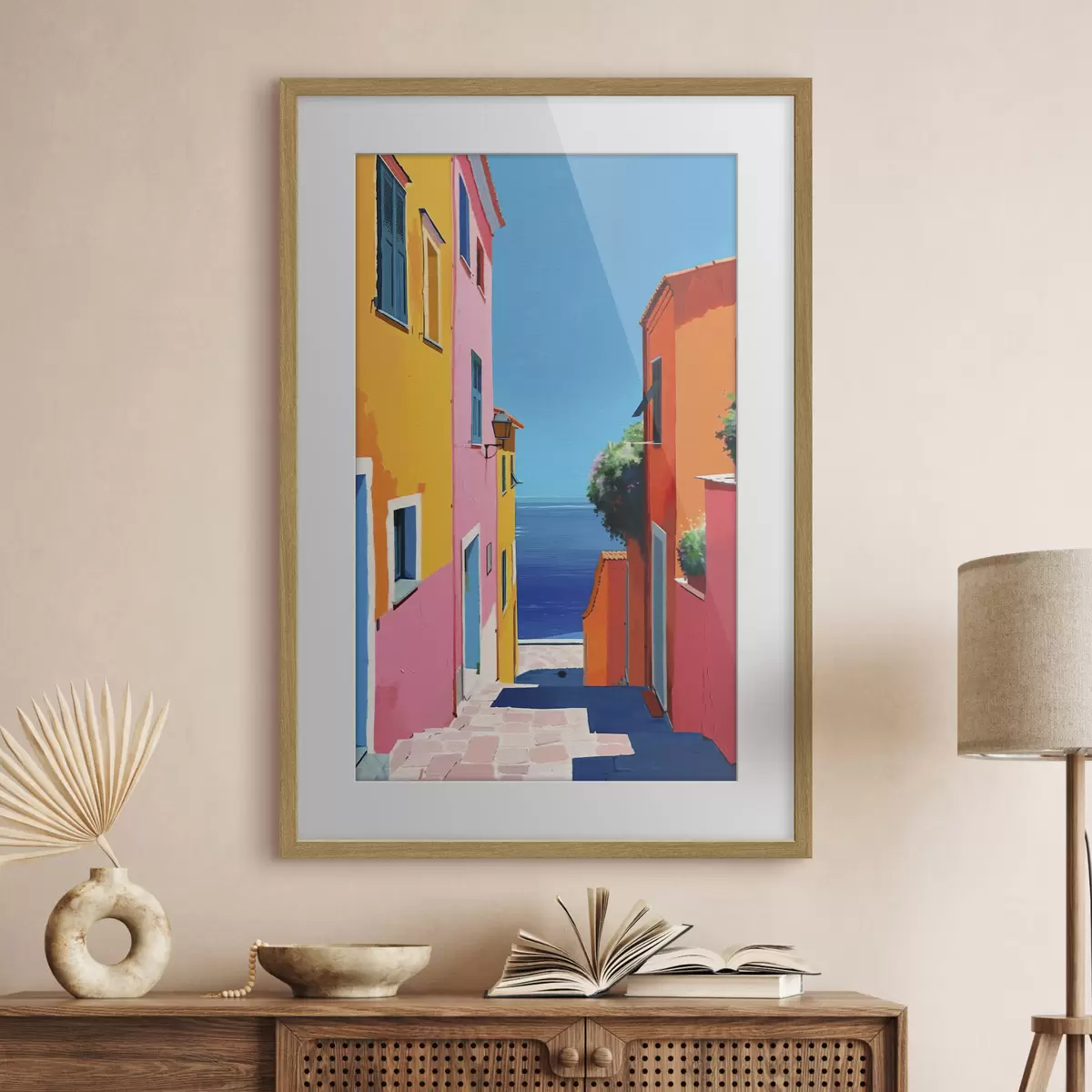 Poster Rue vers la mer f39582