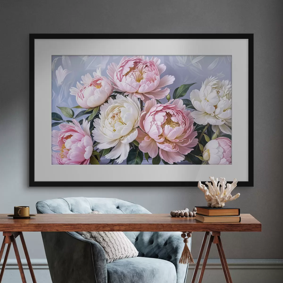 Poster Générosité des pivoines f39514