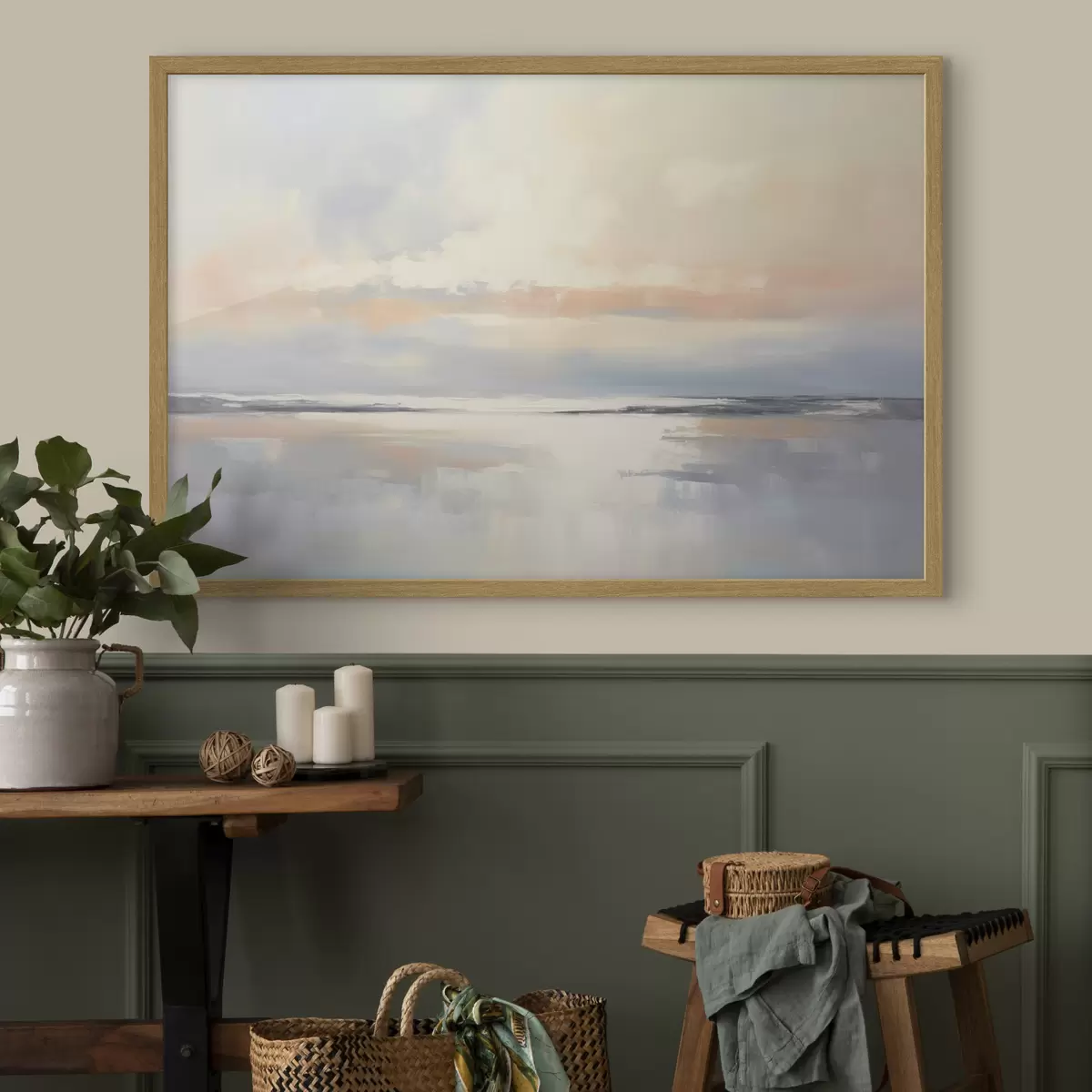 Poster Paysage et mouvement f39713