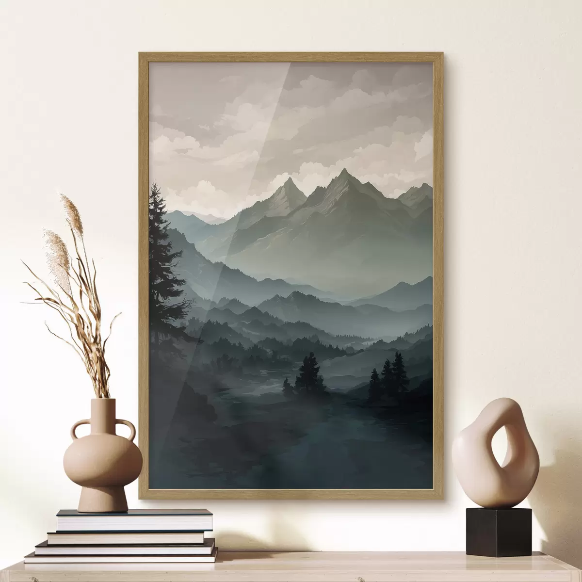 Poster Vue sur la montagne f39587