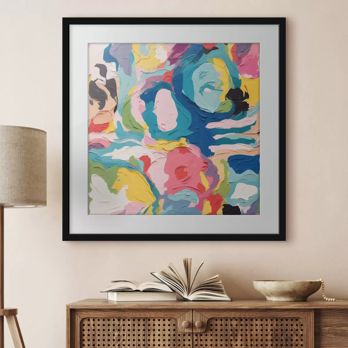 Poster La joie prend couleur f39612