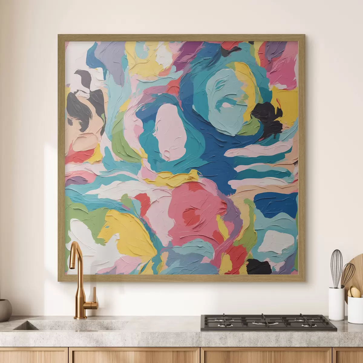 Poster La joie prend couleur f39612