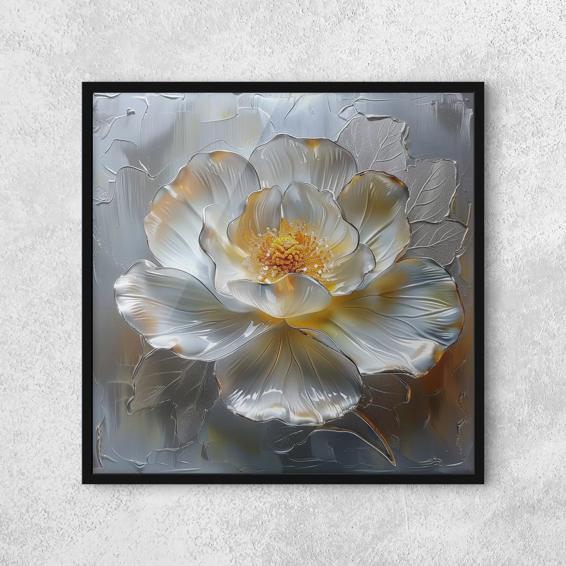 Papier peint Grande fleur blanche f39720