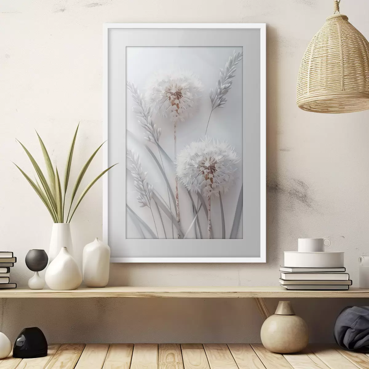 Poster Souhaits en blanc f39787