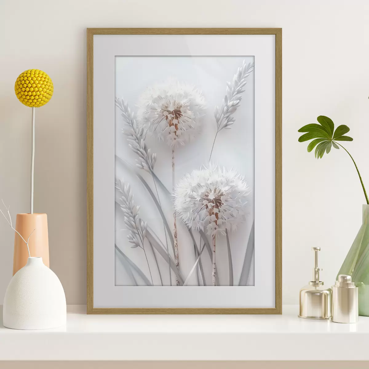 Poster Souhaits en blanc f39787