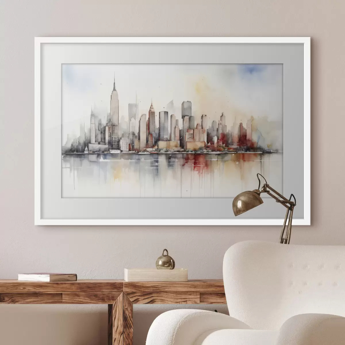 Poster New York au loin f39828