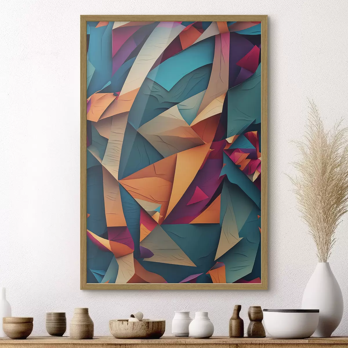 Poster Visage de couleurs f39849