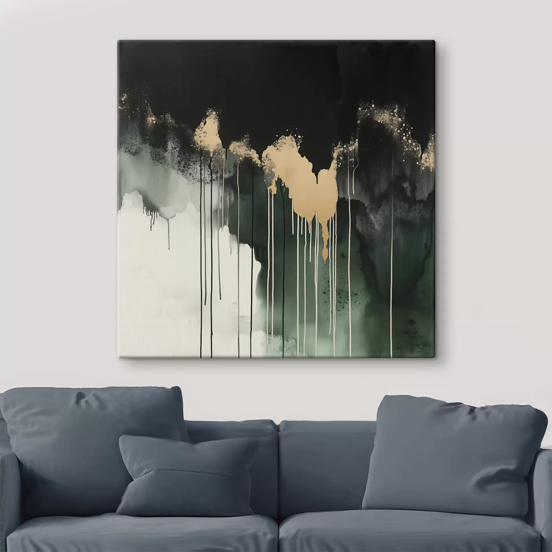 Tableau Des gouttes de peinture acrylique s39919