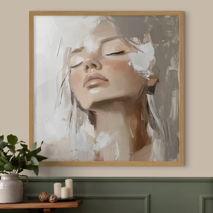 Papier peint Fille, huile f39910