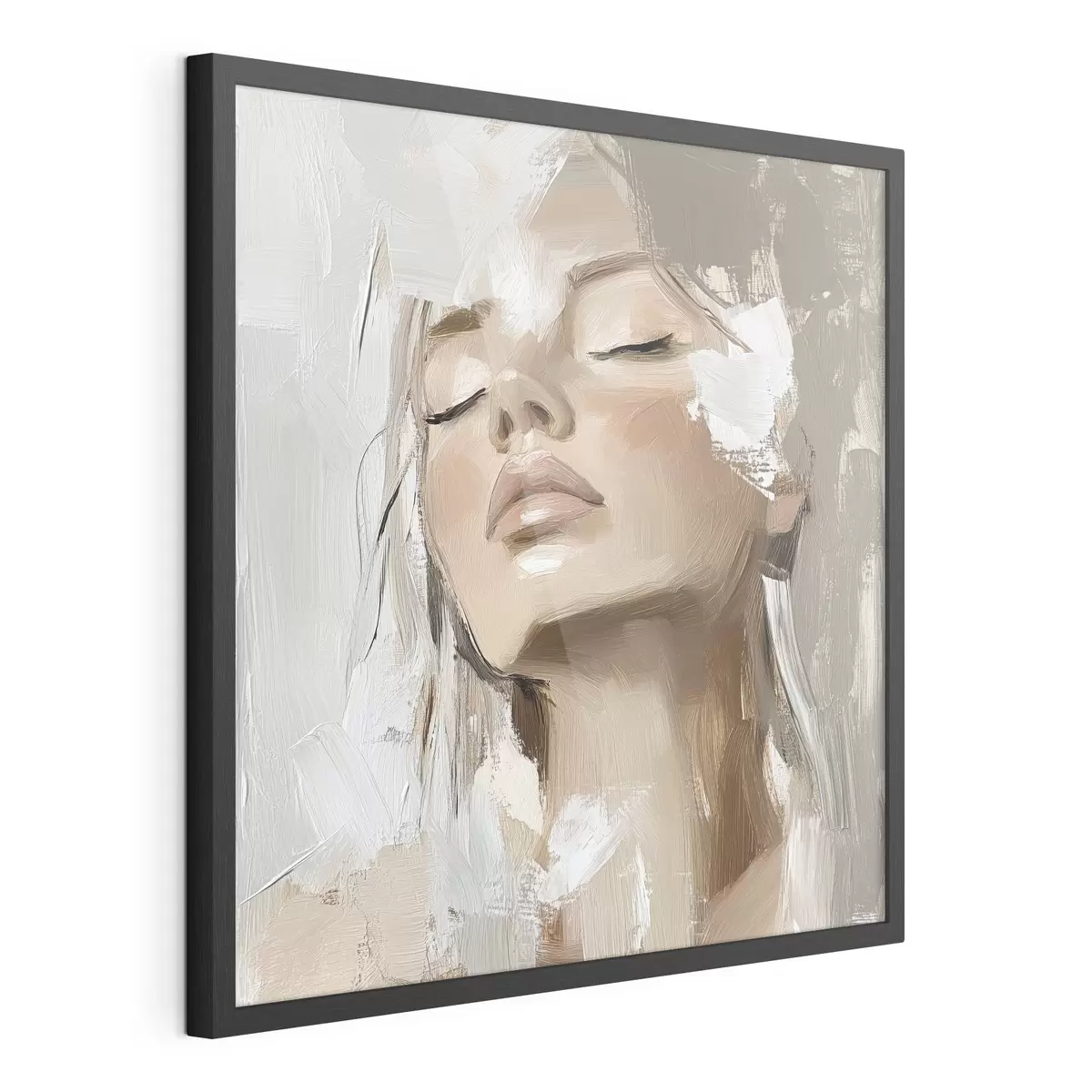 Poster Fille, huile f39910