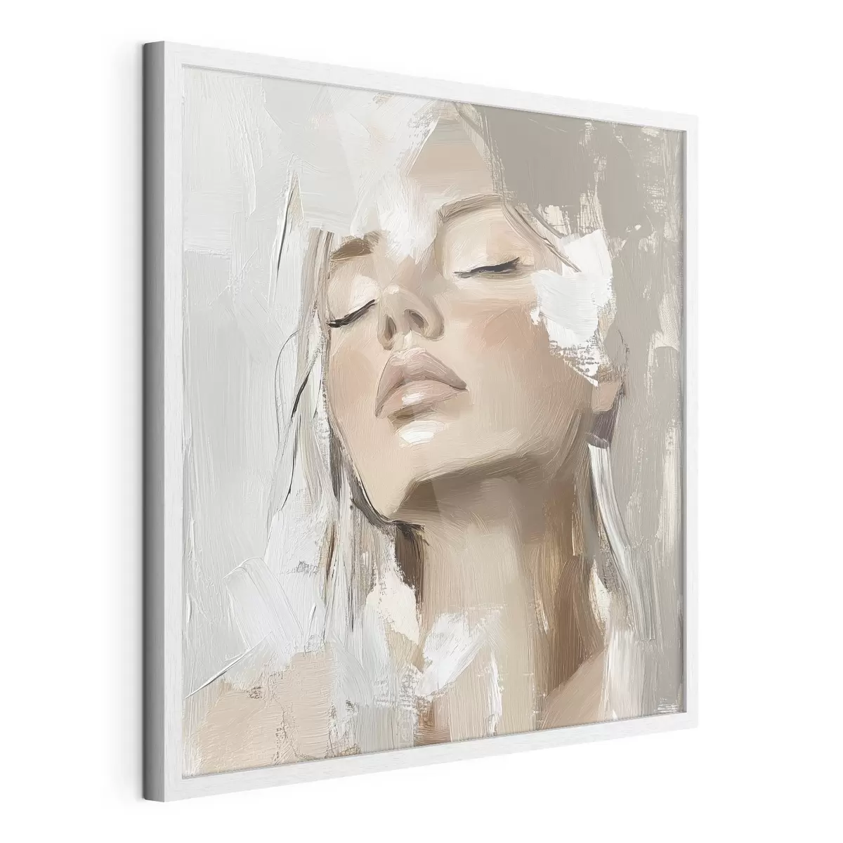 Poster Fille, huile f39910