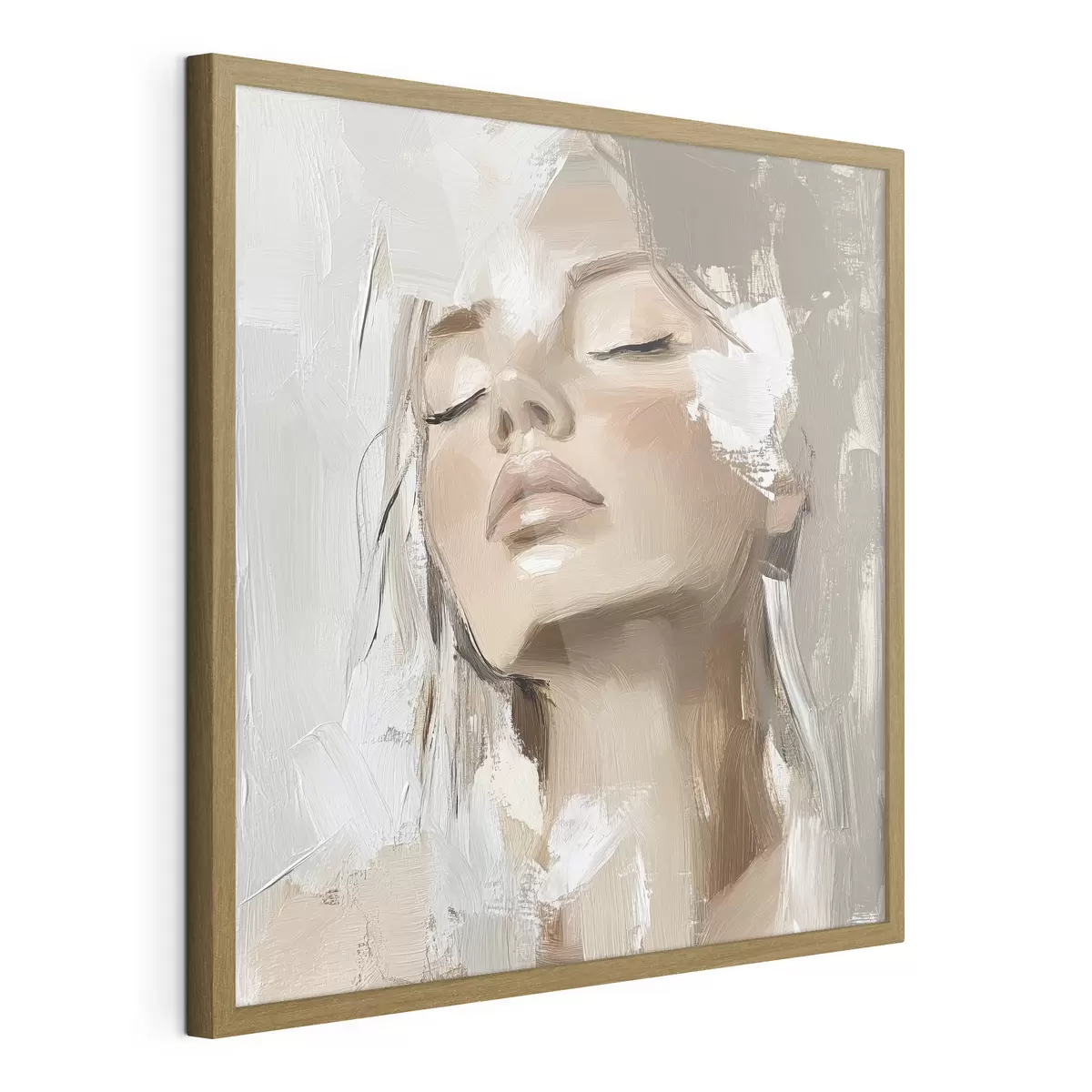 Poster Fille, huile f39910