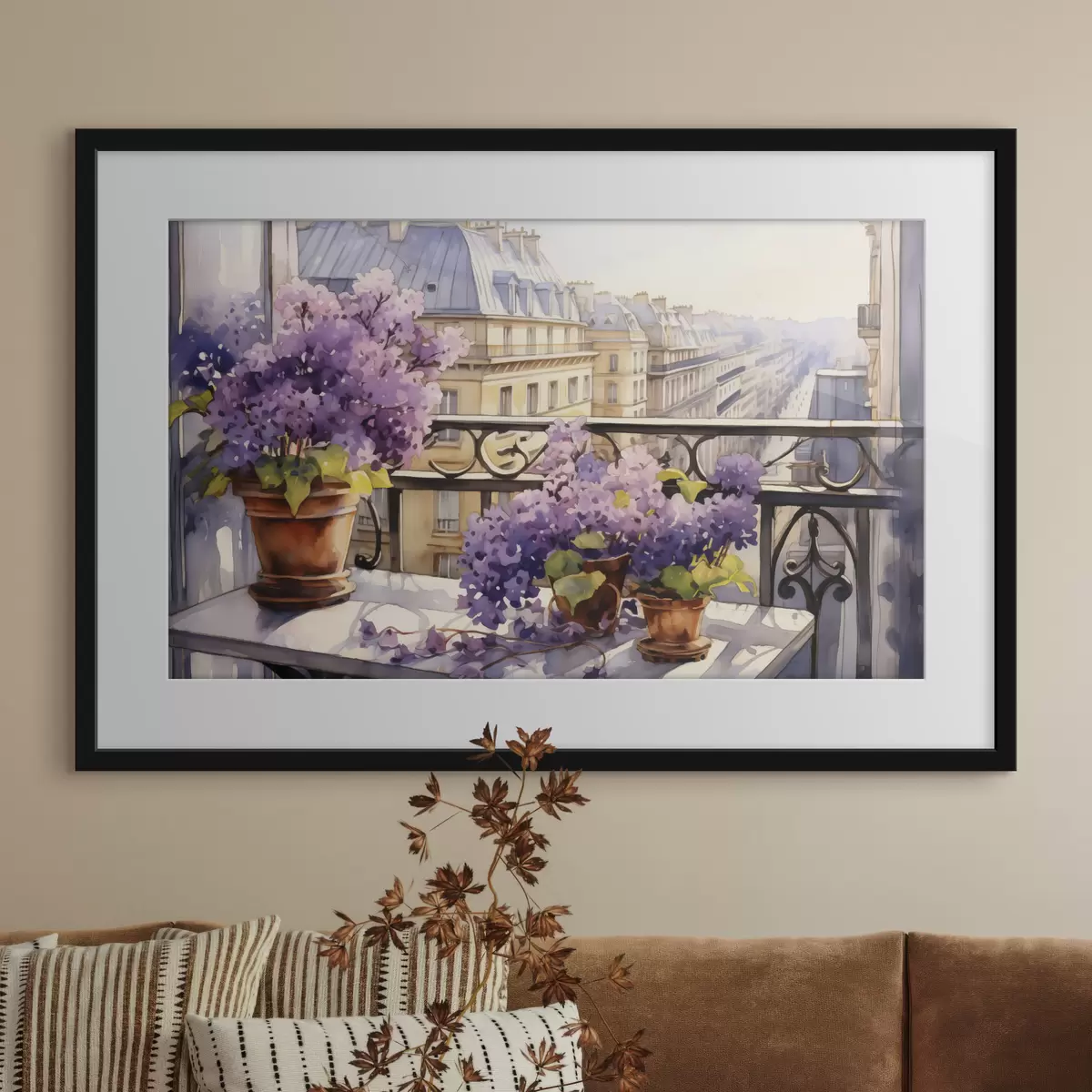 Poster Printemps au balcon f39931