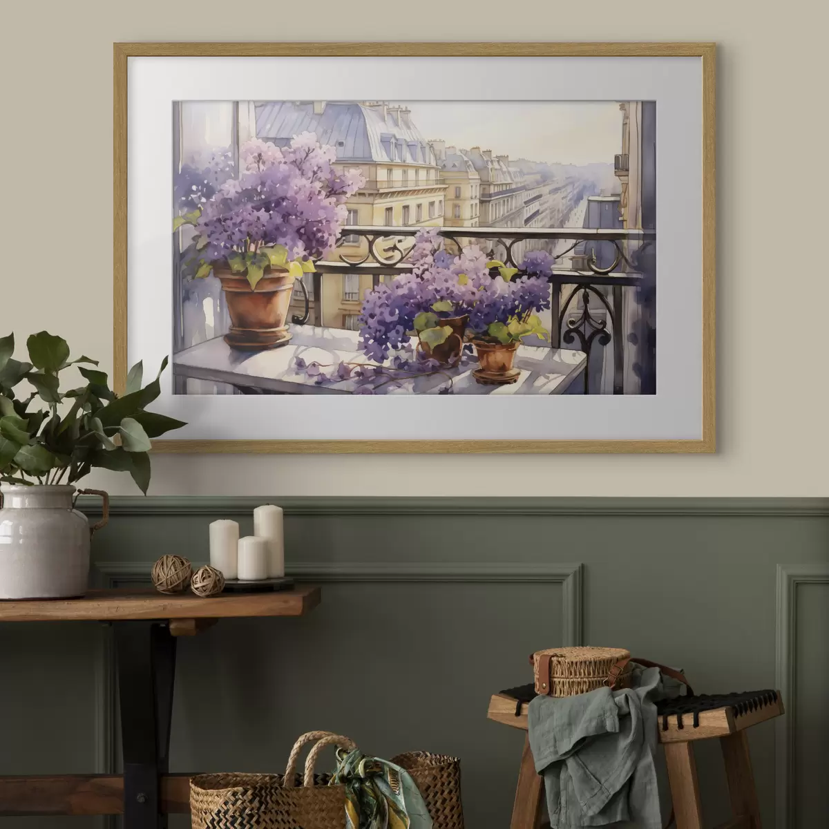 Poster Printemps au balcon f39931