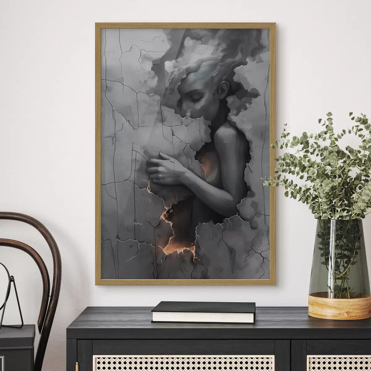 Poster Fille, murs, faute f39994